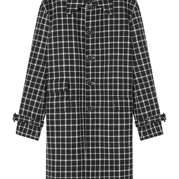 Versace Runway checked single-breasted Coat NEW sz M - Picture 16 of 16